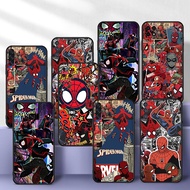 Phone Case Spider Man Samsung S20 S21 S20 Fe S21 Fe S20 Plus S21 Plus S20 Lite S21 Uitra S20 Ultra Black Case