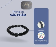Vòng Tay Phong Thủy Đá Obsidian VT-26 Olwen