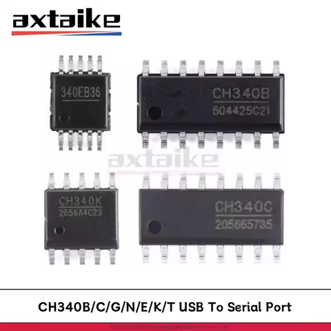 10PCS CH340 CH340B CH340C CH340G SOP-16 CH340N SOP8 CH340E MSOP10 CH340K ESOP10 CH340T SSOP20 SMD IC