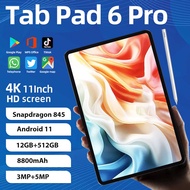 2024 Original Samsung 4k HD Screen Pad 6 Pro Global version Tablet Android 11 Snapdragon 845 12GB Ram 512GB Rom Tablet PC 5G Dual SIM WIFI Call