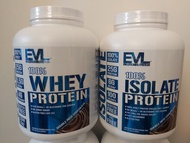 全新現貨💙EVL 乳清蛋白粉／分離乳清蛋白 雙重朱古力味 5磅 EVL Nutrition Whey / Isolate Whey Protein Powder Double Chocolate 5l