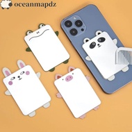 OCEANMAPDZ Thin Self-adhesive Mirror, Panda Pig Phone Back Sticker Mirror, Beauty Rabbit Exquisite Portable Animal Make-up Mirror Cosmetic