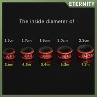 ETERNITY 1pcs Aluminum Alloy Fishing Rod Anti-skid Stop Ring Pole Sleeve Metal Rod Clip O-shaped Rin