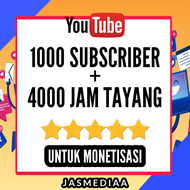 Paket Monetisasi 1000 Subscriber Dan 4000 Jam Tayang Youtube