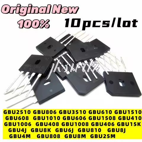 10PCS 100% NEW GBU2510 3510 1510 1010 1508 1006 1008 15K 8K 810 808 806 610 608 606 410 408 406 GBU8