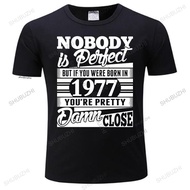 Summer Style New T Shirt Men Made in 1977 Vintage T-Shirt Born 1977 Birthday Age Year Gift Top Funny