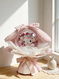 現貨 畢業花束‼️‼️乾花滿天星花束+ Melody +袋 +LED燈 情人節禮物 告白 花束 番梘花 520花束 滿天星 勿忘我 母親節花束 母親節禮物 情人節禮物 520花束 告白 賞月 聖誕節 