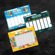 SCHOOL TIMETABLE KOLEKSI LEARN FROM HOME 11 BEAUTIFUL DESIGN