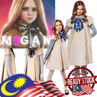 Megan Cosplay Costume AI Doll Robots Dress For Kids & Adult Anime Horror Movie Suits Outfit Skirt Ev