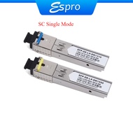 (2PCS) 1PAIR SC Gigabit Fiber SFP Module 1000M SC 1.25G 1310nm /1550nm Single Mode A+B Fiber Module 
