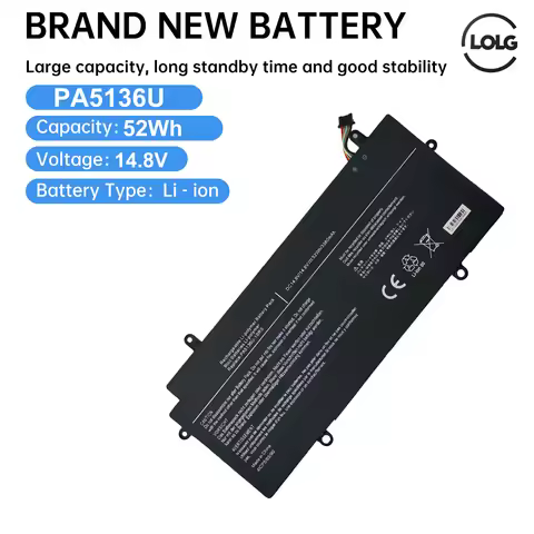 PA5136U-1BRS (7 wires) Laptop Battery 14.8V 52WH for Toshiba Portege Z30-A1301 Z30-B K10M Z30-C PA51