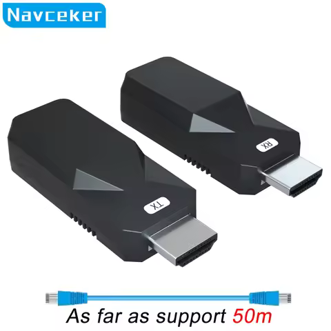 2024 50M HDMI Over IP Network Extender 1080P HDMI Transmitter by RJ45 CAT5e CAT6 LAN Extensor Like H