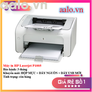 Máy in HP Laserjet P1005 - Máy in HP Laserjet 1005 - KÈM HỘP MỰC DÂY NGUỒN DÂY USB MỚI - AALO.VN