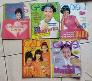 Majalah GADIS Paketan 5 majalah. Edisi tahun 1997, 1998, 2002