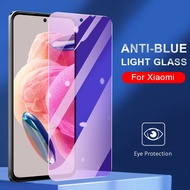 Anti-Blue Purple Light Tempered Glass For Xiaomi Mi 14 13 12 11 Lite 13T 12T 11T 11i 10T 9T Redmi Note 13 12 12S 11 11S 10 10s 9 9s 8 7 13C 12C 10A 10C 9T 9A 9C 8A 7A Poco X6 X5 X4 X3 M6 M5 M4 M3 F5 F4 F3 F2 Pro Screen Protector