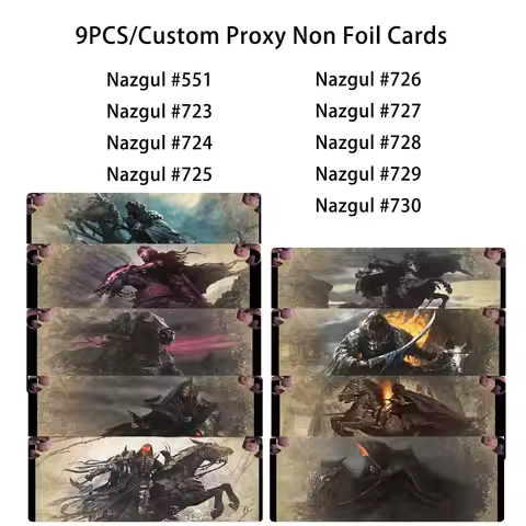 9Pieces/Bundle Cards Nazgul Custom Usea Proxy Store Non Foil Cards Good Quality Standard Size Playin