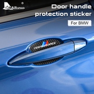 4pcs Vinyl Carbon Car Door Handle Protection Sticker Car Door Bowl Decal for BMW 1 2 3 4 5 7 Series X1 X3 X4 X5 X6 3 5 GT Accessories