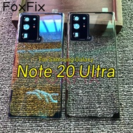 Clear Glass Back Cover For Samsung Galaxy Note 20 Ultra Note20 Ultra 5G Battery Door Rear Housing Ca