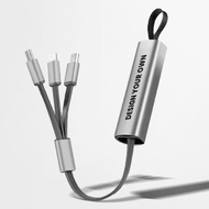 三合一金屬伸縮充電線/30條丨萬能通用手機充電線