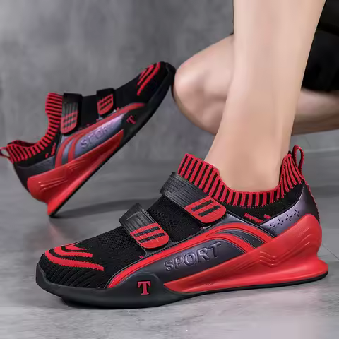 Men's Weightlifting Shoes Indoor Squat Deadlift Shoes Sports Fitness Shoes Comprehensive Training Sh