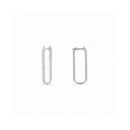 Long Simple Exquisite Earrings Micro-Arc Square Angle Design 3S9E