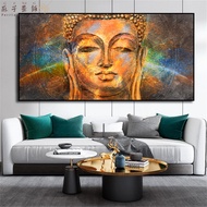 Buddhist Starry Sky Buddha Canvas Posters and Prints Wall Colors Buddha Art Painting Wall Decoration