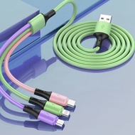 3 in 1 Fast Charging Cable Compatible with most mobile phones