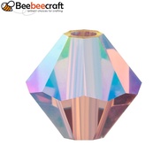 24pcs Preciosareg Beads Czech Bicone(451 69 302 Rondelle) 20020 20000 Light Amethyst AB 2x 6mm Hole: