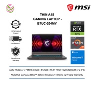 MSI Thin A15 B7UC-204MY 15.6'' FHD Gaming Laptop Cosmos Gray ( Ryzen 7 7735HS, 8GB D5, 512GB SSD, RT