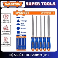 WADFOW CRAFTS Set of 5 Steel Files 200mm( 8" ) WSF2405