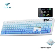 AULA | คีย์บอร์ดเกมมิ่ง AULA F108 Pro Tri-Mode Mechanical Keyboard 100% Layout Hot-Swap Gasket RGB H