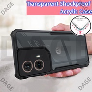 For Motorola Moto G85 Case Edge-Reinforced Shockproof Cushion Back Clear Transparent Hard Casing DAG