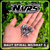 Spiral PB Bolt M5/Drat 8