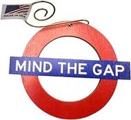 Mind The Gap Ornament London England Underground Sign British Souvenir Christmas Tree Decoration Han