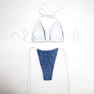 Bikini sequined denim swimsuit swimwear sexy bikini fashion swimwear