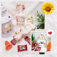 1set Comel Cute Candy Vase Pyramid Box  Door Gift Wedding Souvenir Goodies Kahwin Kenduri