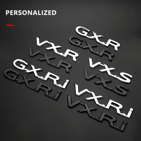 ABS Emblem black refit logo Prado Trunk Lid Sticke for Toyota Land Cruiser Car V6 V8 5.7 GXR VXR TXL