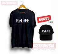 Kaos relife anime bonus topi hat RELIFE