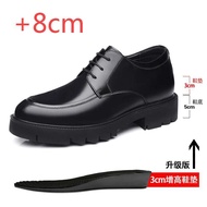 Halloween Mens Genuine Leather Shoes Men Elevator Shoes Hidden Heels 8cm 10cm Inner Height Increase