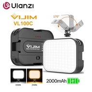 Ulanzi VL100C Bi-Color LED Video Light CRI95+ 2500K-6500K Rechargeable Fill Light for Camera Phone V