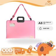 TOPLA Drawing Bag DB-1930 Portofolio Zipper Art Bag A3 Pastel Color A3 File Folder