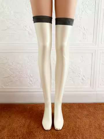 Fetishism100%Latex Rubber Fashion Stocking Sock Feet Cosplay Party Masquerade