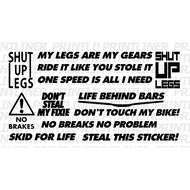 FIXIE STICKER DECALS V2 (WATERPROOF)