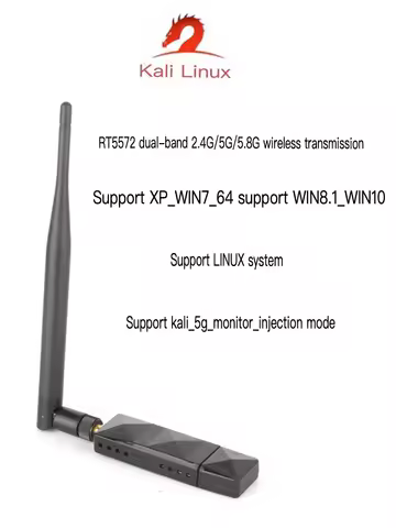 RT5572 dual-band 2.4G/5G wireless network card 300M dual antenna WiFi adapter USB transmitter receiv