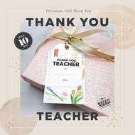 Gift tag Teacher - Hang tag Greeting Card Gift sticker hampers parcel box christmas Birthday christmas cny ramadan lebaran