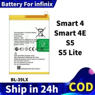 Battery For infinix Smart 4 4E S5 Lite Bateri Smart4 BL-39LX