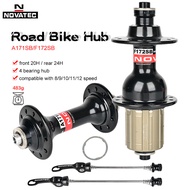 Novatec A171SB/F172SB Front 20H Rear 24H Quick Release Folding/road Bike Hub 4 bearing for 8-12 spee