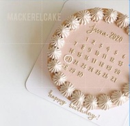Calender Cake - Kue Tema Kalender - Kue Kalender Kekinian - Calender Birthday Cake - Kue Ulang Tahun