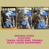 (NEW) RENOMA PARIS ELECTRIC SILKY LIQUID MICROFIBER UNDERWEAR FOR MEN