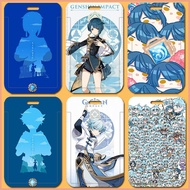 Anime Cartoon Genshin Impact XingQiu Chongyun DIY Student Name Card Holder ID Card Cover ABS Protection MRT Case